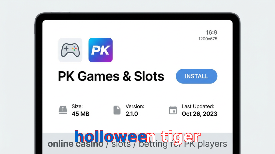 Game list for Holloween Tiger gameapk section
